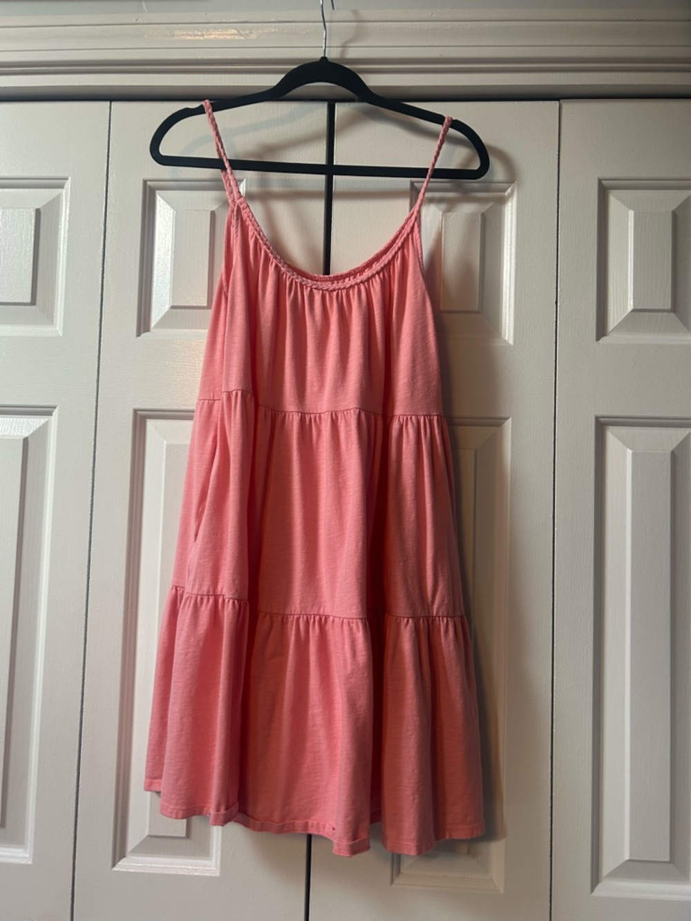 Old Navy Coral Pink Tiered Sundress